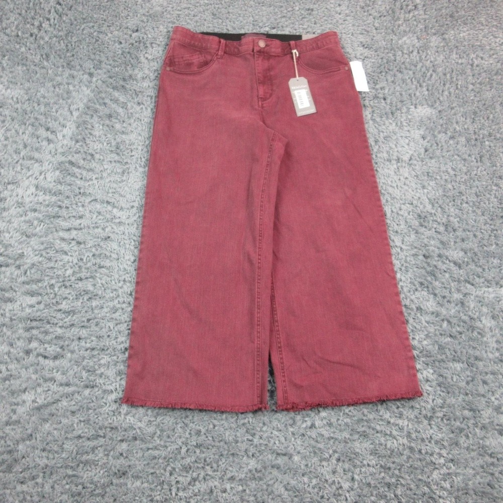 Wit & Wisdom Wyatt Skyrise Jeans Womens 10P Purple High Rise Wide Leg 34x24* NWT